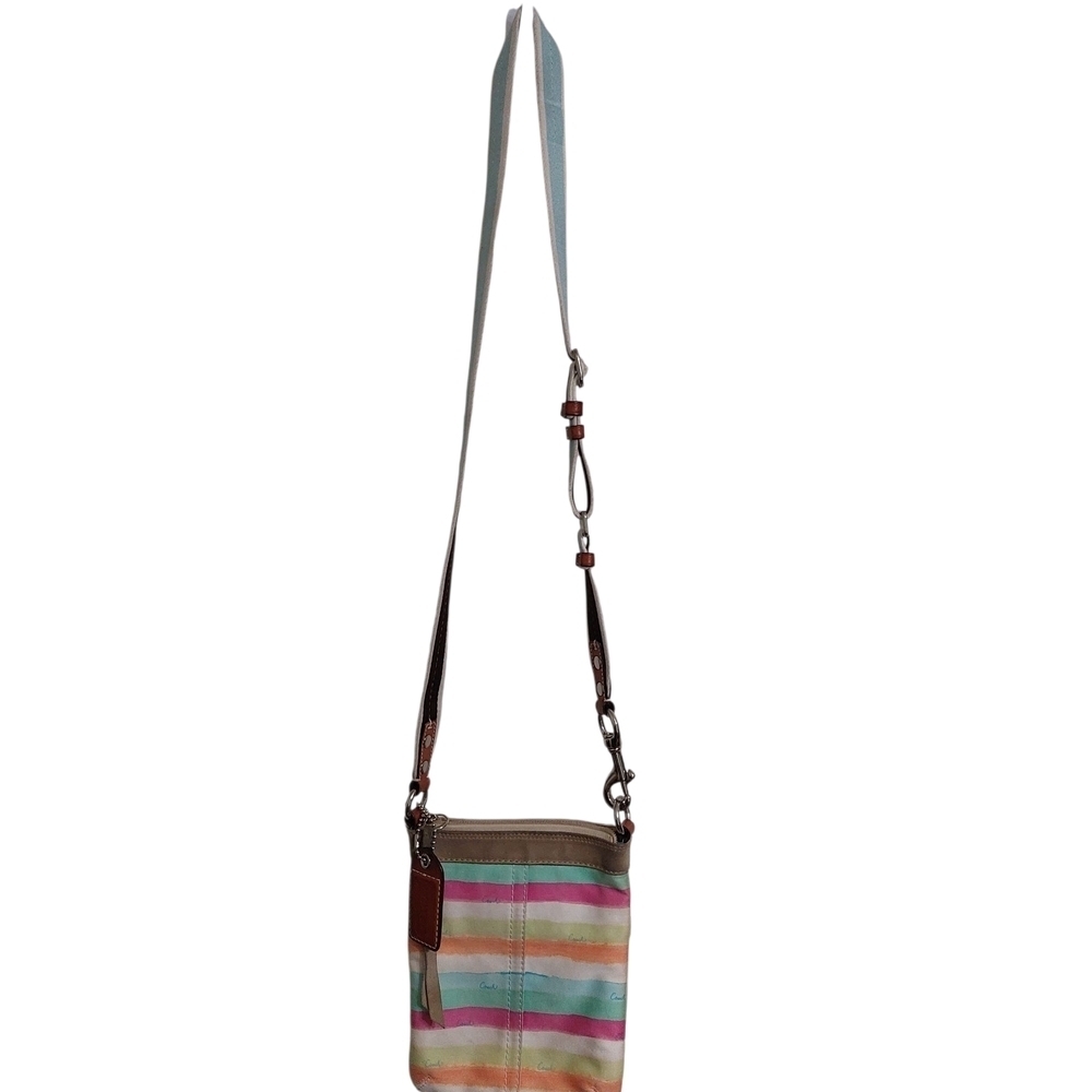 Coach MulticolorJonie Tie Striped Crossbody Bag
